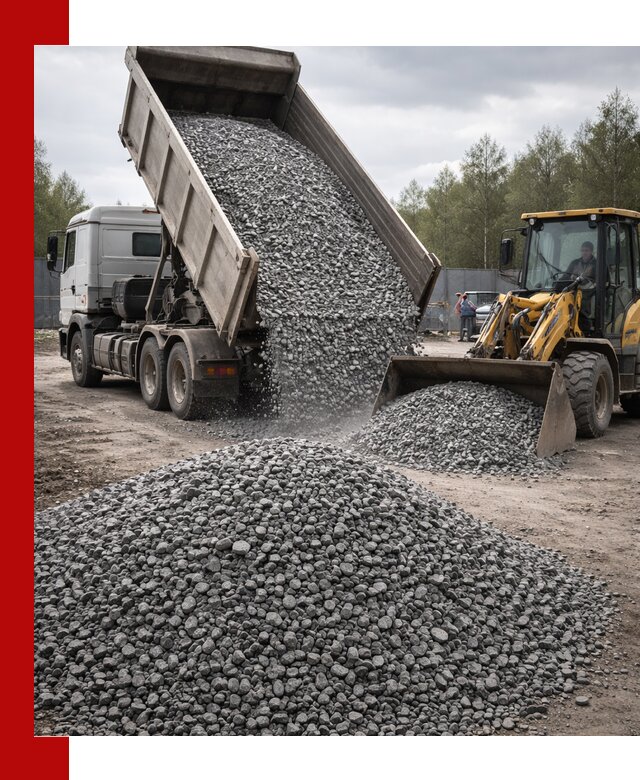 Доставка и продажа щебня гранитного в Тюмени