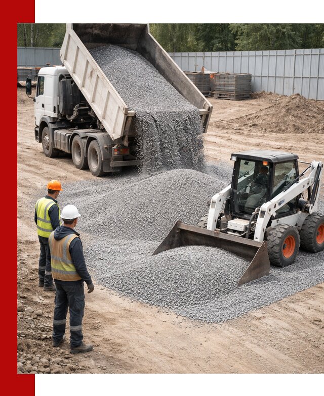 Доставка и продажа гранитного щебня фракции 0-5 в Тюмени