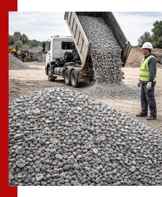 Доставка и продажа гранитного щебня фракции 5-20 в Тюмени