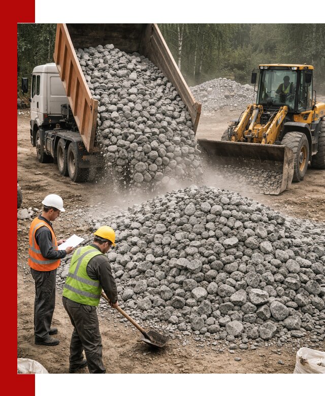 Гранитный щебень фракция 70-150 доставка в Тюмени