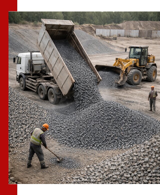 Щебень габбро-диабаз фр. 5-20 с доставкой в Тюмени