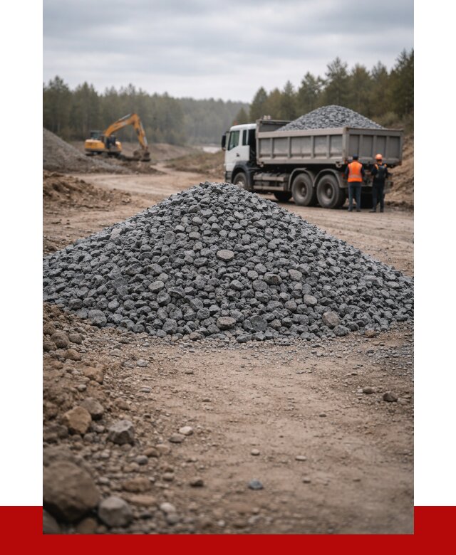 Щебень габбро диабаз фракция 40-70 в Тюмени от 2246 р-ПРОНЕРУДТюм