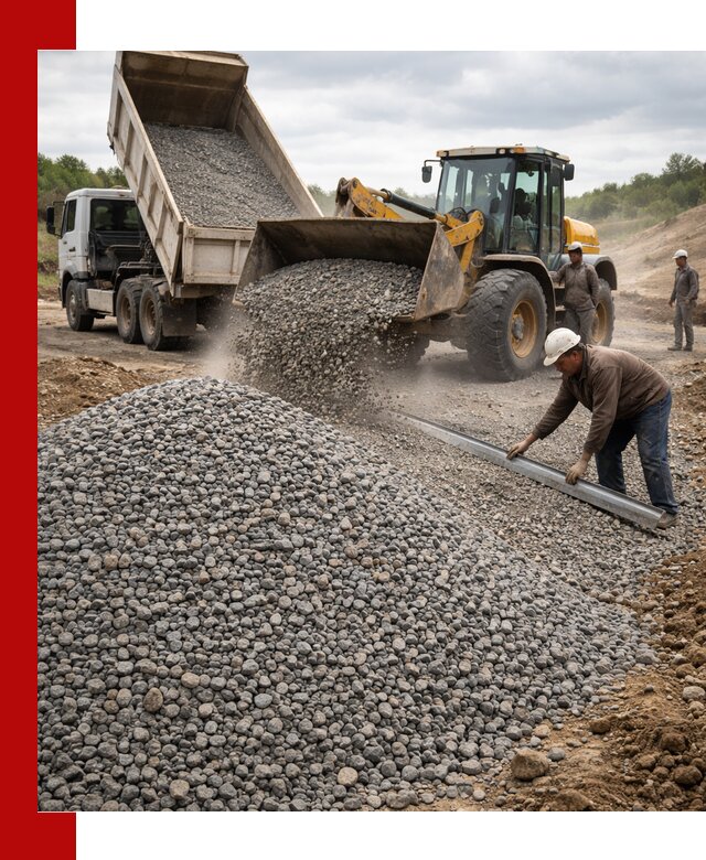 Гравийный щебень фракция 5-20 с доставкой в Тюмени