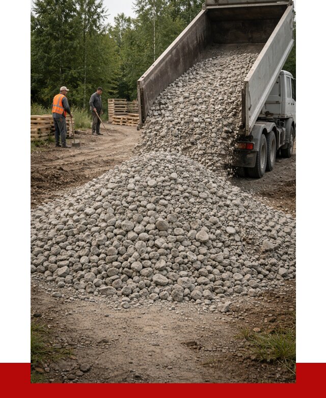 гравийный щебень фракция 70-120 в Тюмени от 2501 р. ПРОНЕРУДТюм