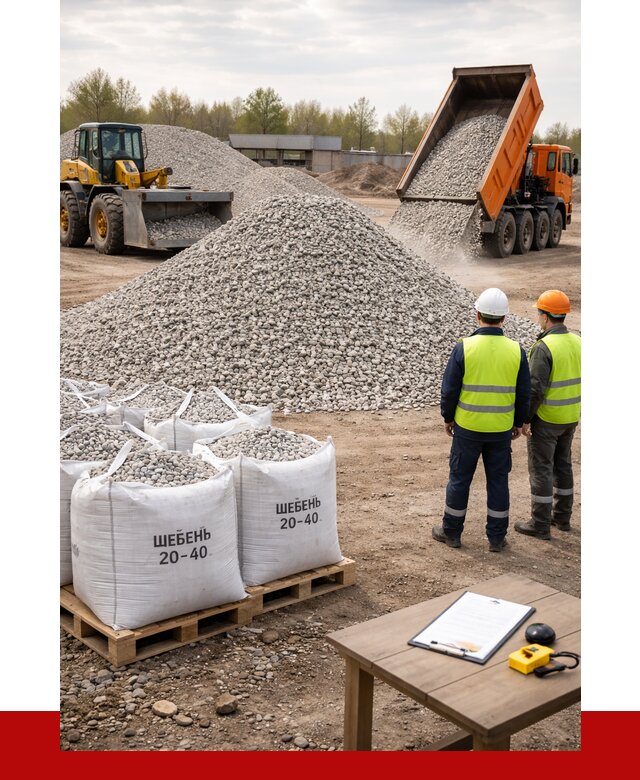 Известняковый щебень 20-40 в Тюмени от 2143 р. ПРОНЕРУДТюм