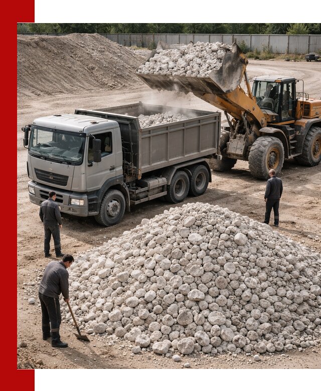 Известняковый щебень фракция 70–150 с доставкой в Тюмени