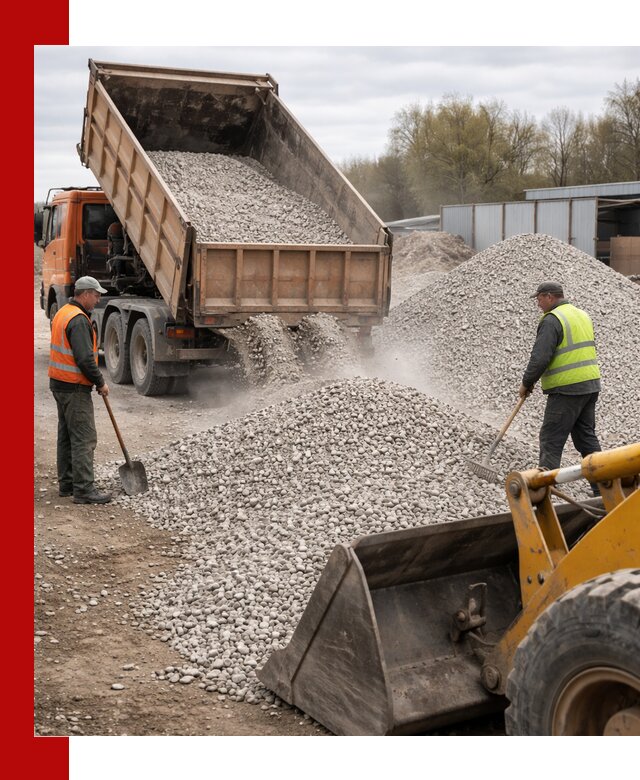 Доломитовый щебень фракции 5-20 с доставкой в Тюмени