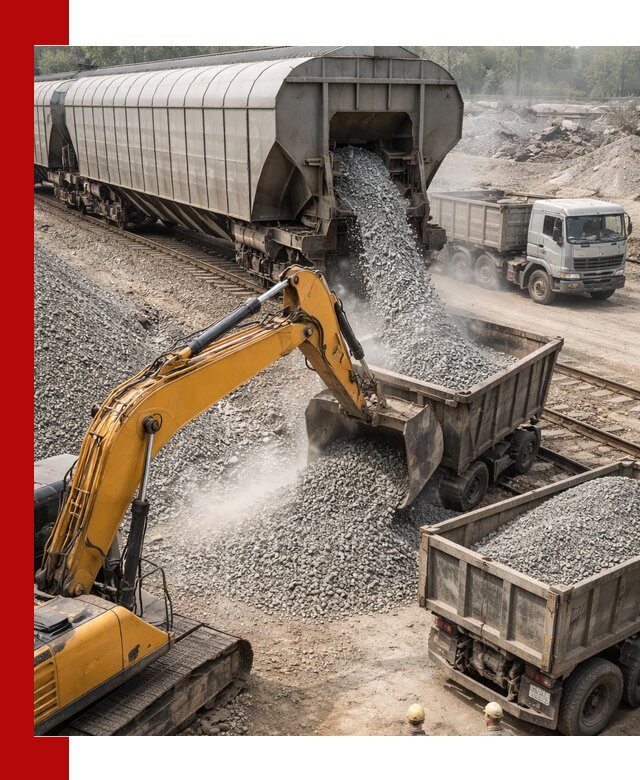 Доставка железнодорожного щебня в Тюмени крупными партиями быстрого отгруза