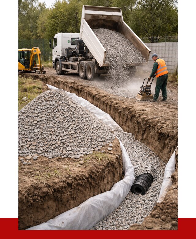 Щебень для дренажа в Тюмени от 1888 р., ПРОНЕРУДТюм доставка