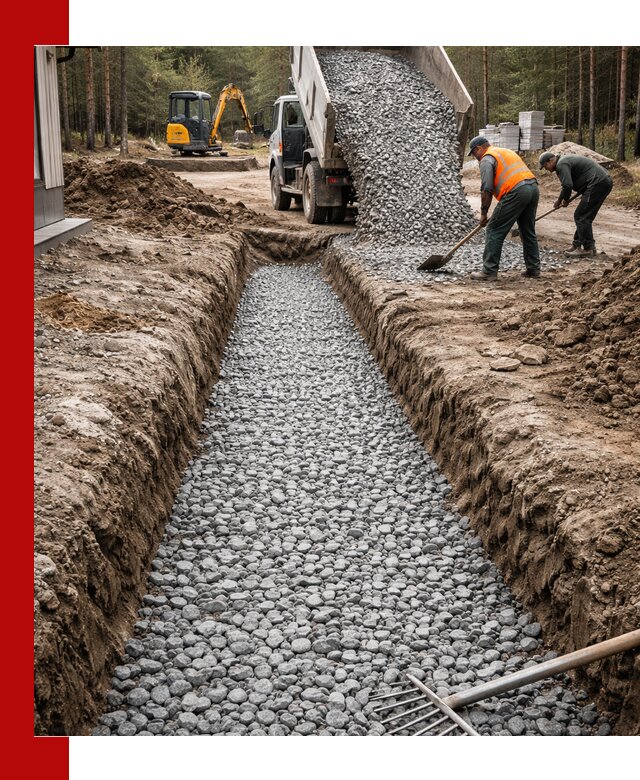 Щебень для дренажа с доставкой в Тюмени высокого качества