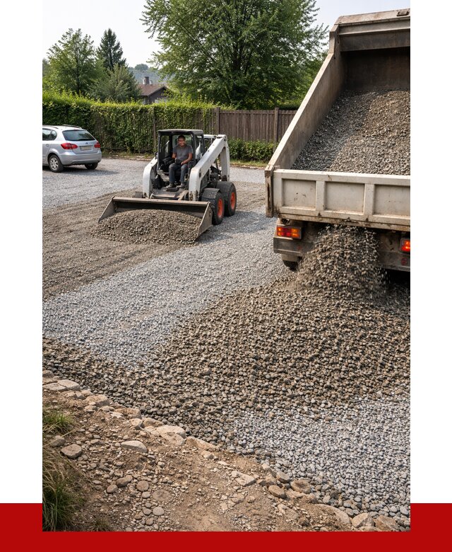 Щебень для парковки в Тюмени с доставкой от 1225 р.| ПРОНЕРУДТюм