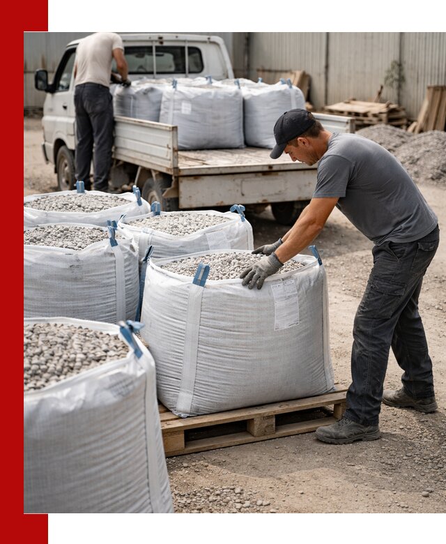 Доставка щебня в мешках по выгодным ценам в Тюмени