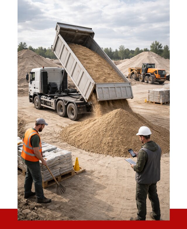 Карьерный песок с доставкой в Тюмени от 3675 р. ПРОНЕРУДТюм