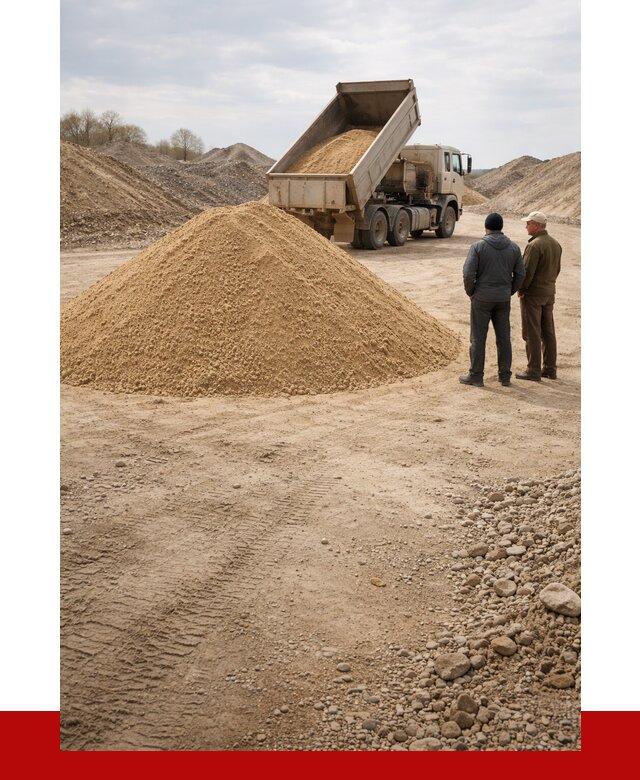 Карьерный песок крупнозернистый в Тюмени от 8676 р | ПРОНЕРУДТюм