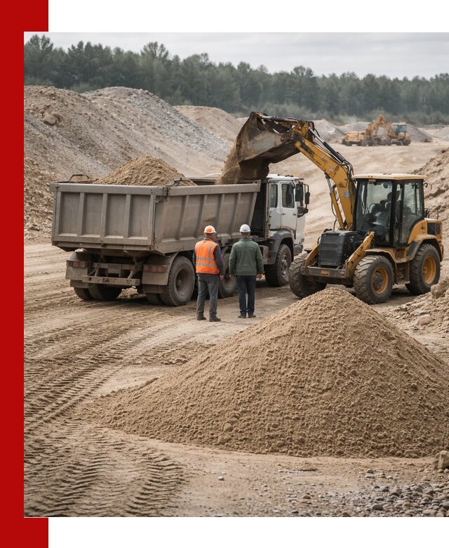 Карьерный среднезернистый песок с доставкой в Тюмени