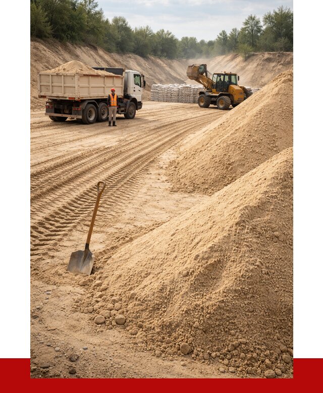 Карьерный песок мелкозернистый в Тюмени от 9186 р. | ПРОНЕРУДТюм