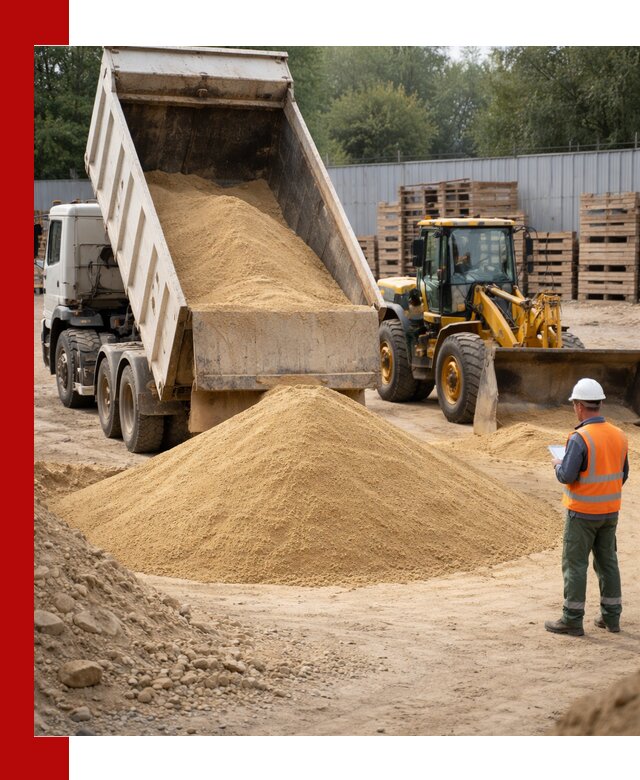 Доставка карьерного мелкозернистого песка в Тюмени