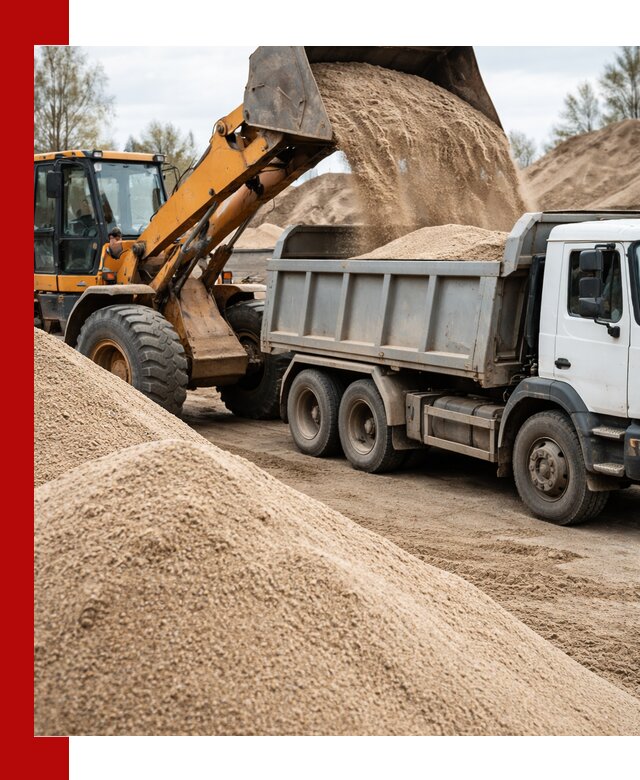 Доставка сеяного песка в Тюмени оптом и в розницу