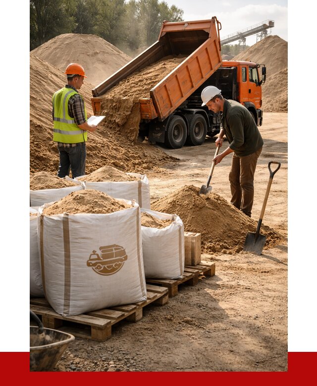 Строительный песок в Тюмени от 2246 р. с доставкой, ПРОНЕРУДТюм