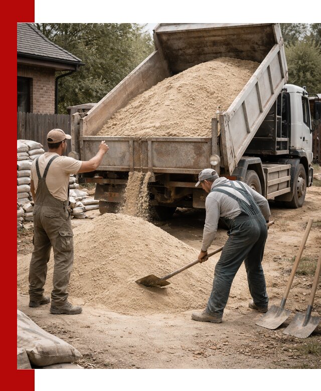 Песок для штукатурки с доставкой в Тюмени качественный и чистый