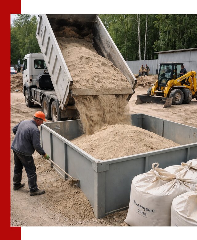 Кварцевый песок для фильтра в Тюмени — доставка и качество