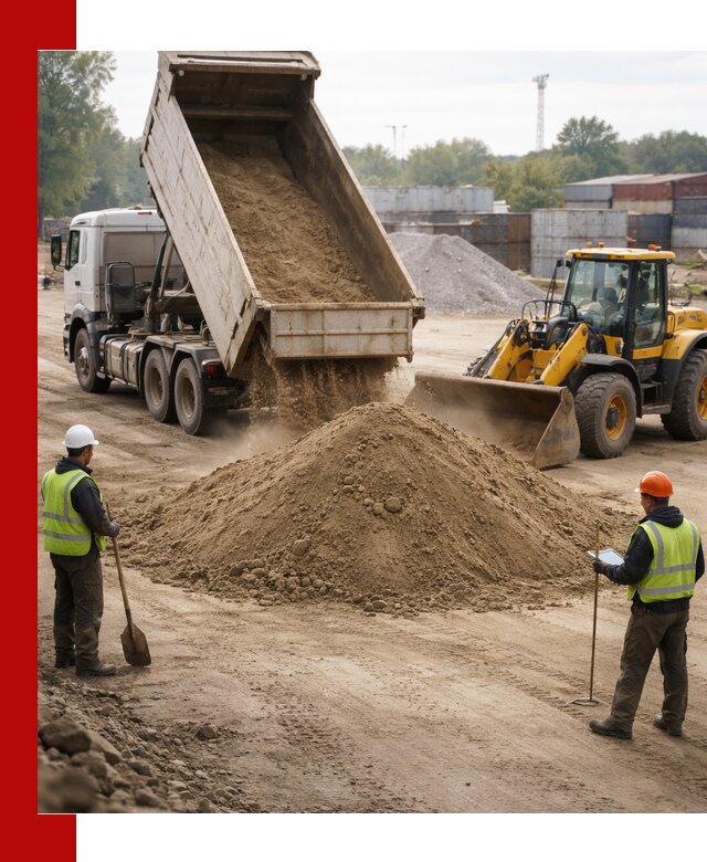 Доставка и продажа пескогрунта оптом и в розницу в Тюмени