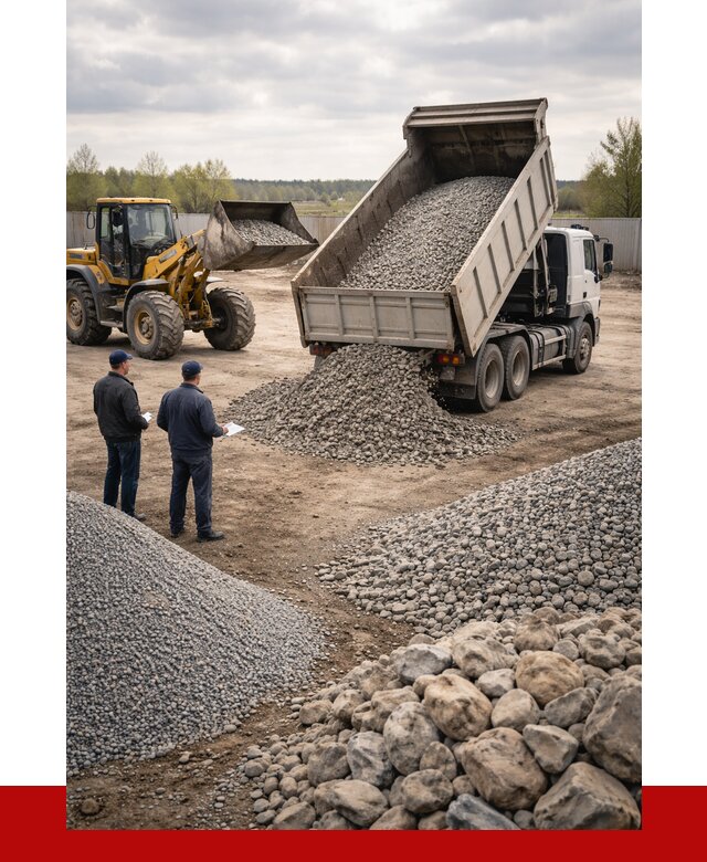 Гравий и камень с доставкой в Тюмени от 4287 р. - ПРОНЕРУДТюм