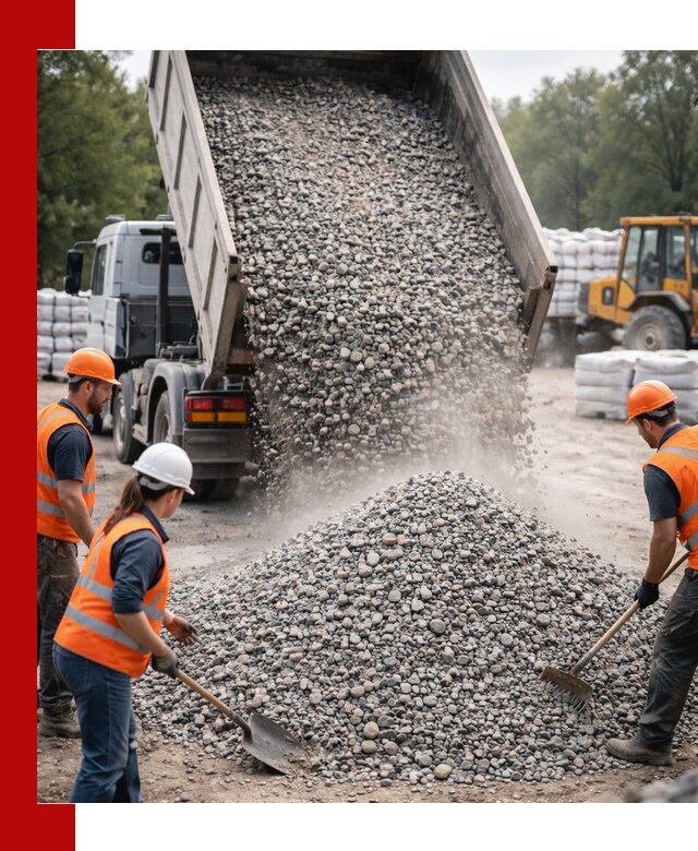 Доставка гравия и камня в Тюмени оптом и в розницу