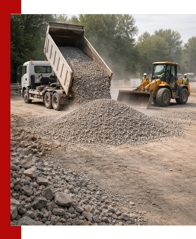 Гравий фракция 5–20 доставка в Тюмени оптом и в розницу