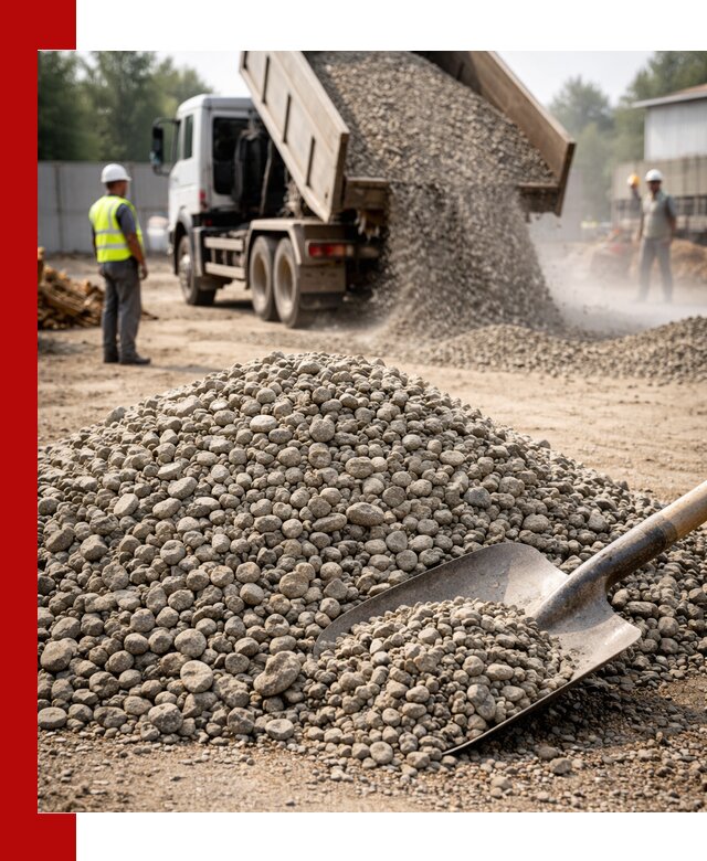 Доставка гравия фракции 20-40 в Тюмени с самосвалами