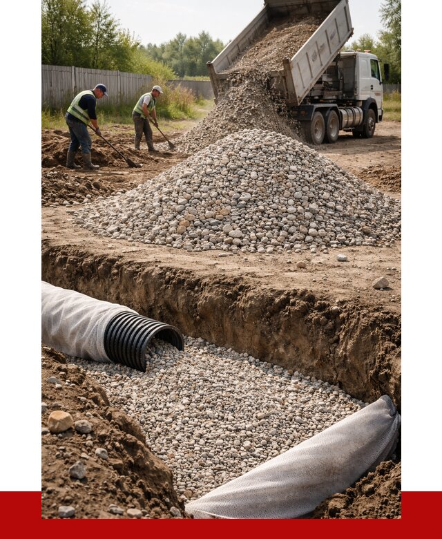 Гравий для дренажа в Тюмени от 2246 р., доставка ПРОНЕРУДТюм