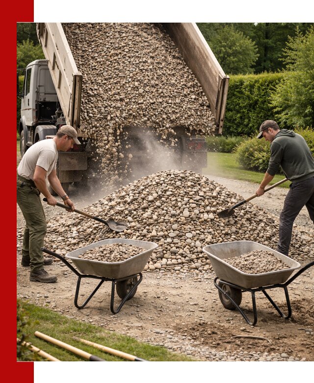 Доставка и продажа декоративной гальки в Тюмени