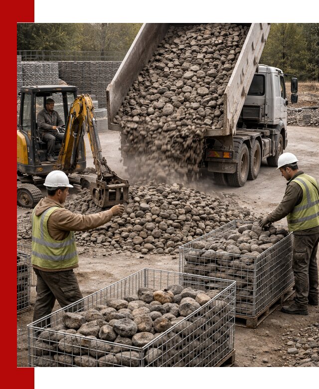 Камень для габионов фракция 100–201 в Тюмени