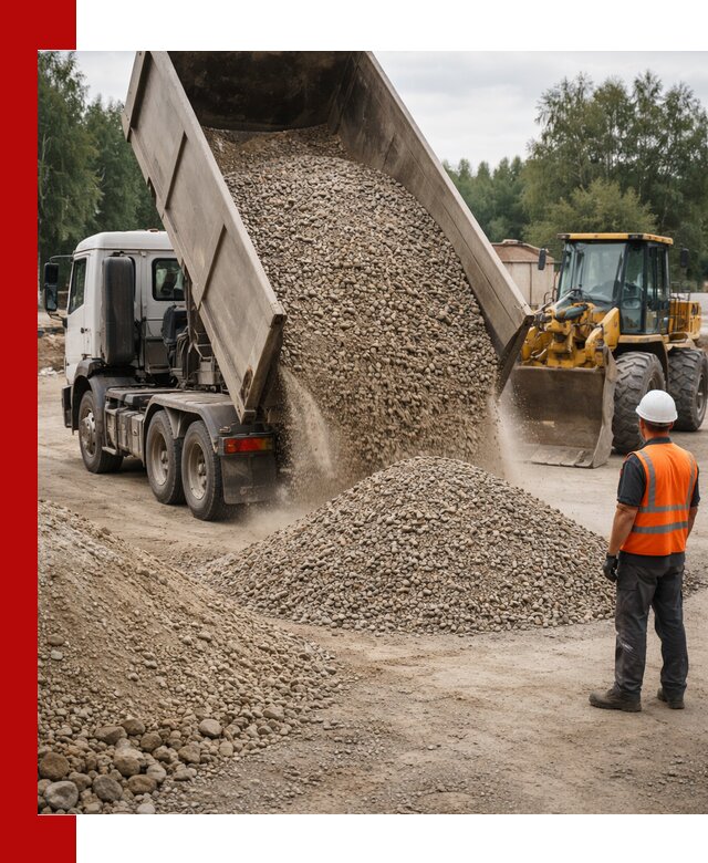 Доставка щпс в Тюмени — щебеночно-песчаная смесь под заборы и дорожки