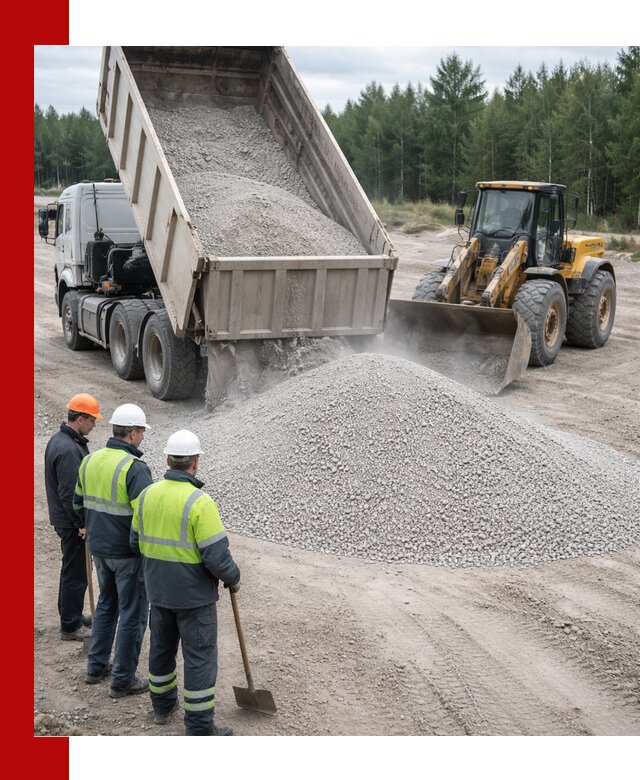 Известняковый отсев 0-5 доставка в Тюмени быстро и выгодно