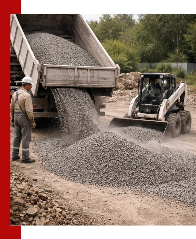 Доставка гравийного отсева 0-5 в Тюмени оптом и в розницу