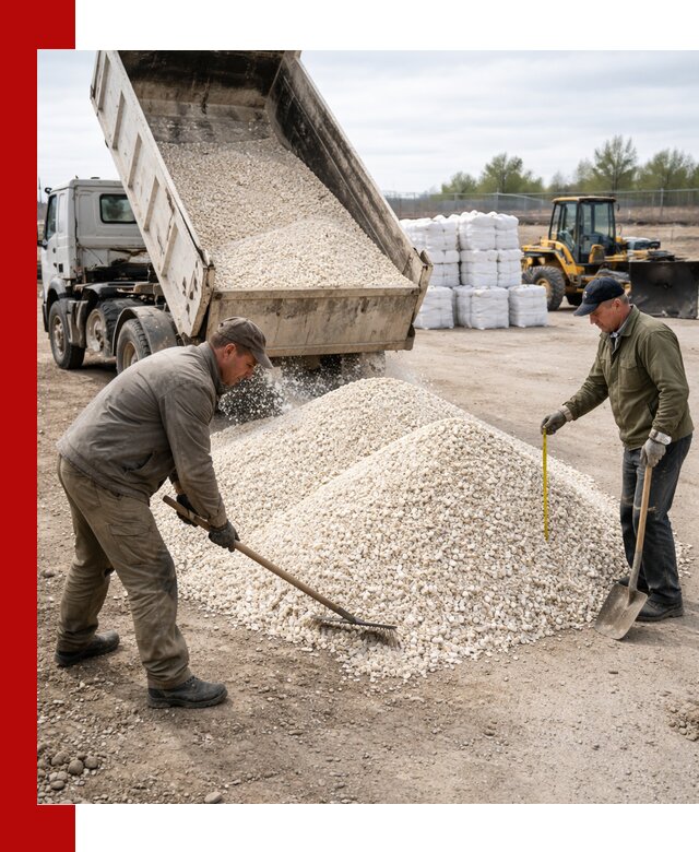 Мраморная крошка с доставкой и разгрузкой в Тюмени