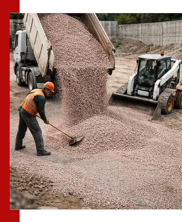 Крошка розовый гранит с доставкой в Тюмени от производителя