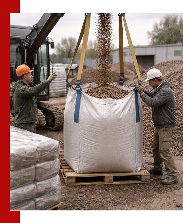 Керамзит в биг-бегах с доставкой в Тюмени