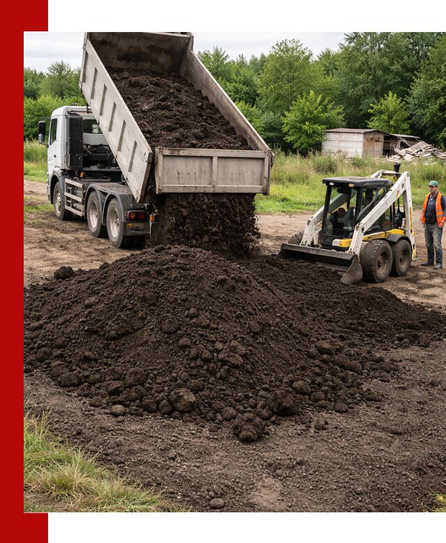 Поставка плодородной земли с доставкой самосвалом в Тюмени