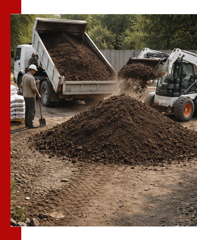 Доставка растительного грунта в Тюмени от производителя оптом и в розницу