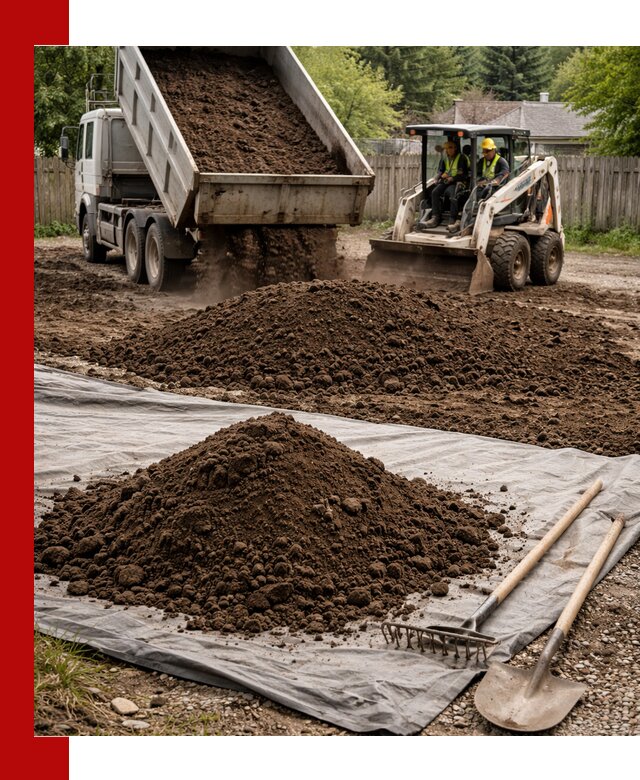 Грунт для отсыпки участка с доставкой в Тюмени