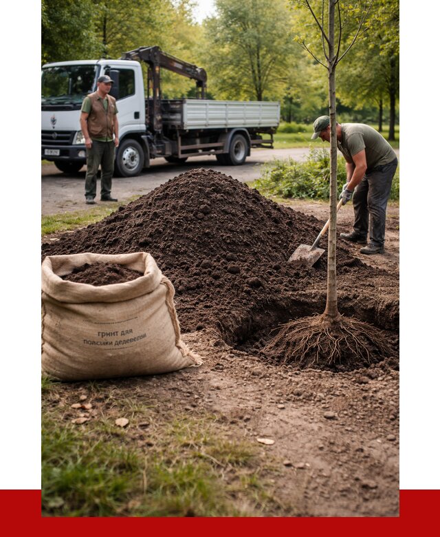 Грунт для посадки деревьев в Тюмени от 1225 р. | ПРОНЕРУДТюм