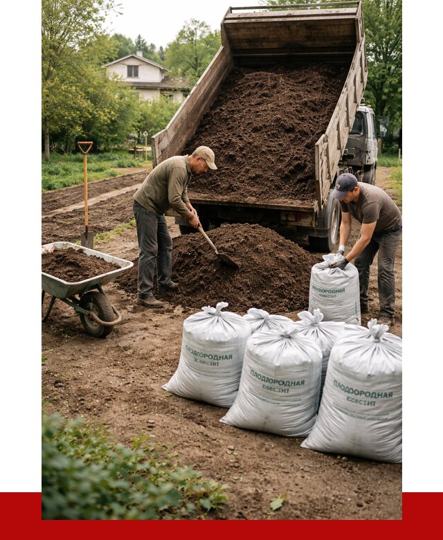 Плодородная смесь в Тюмени от 4287 р./куб с доставкой | ПРОНЕРУДТюм