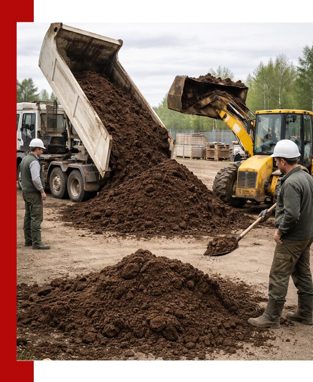 Доставка торфа оптом и в мешках в Тюмени
