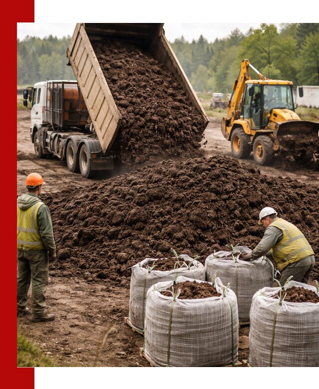 Доставка нейтрального торфа в Тюмени оптом и в розницу
