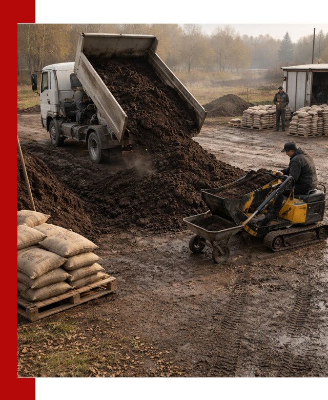 Кислый торф в доставке по выгодным ценам в Тюмени