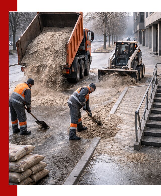 Поставка противогололедных материалов в Тюмени