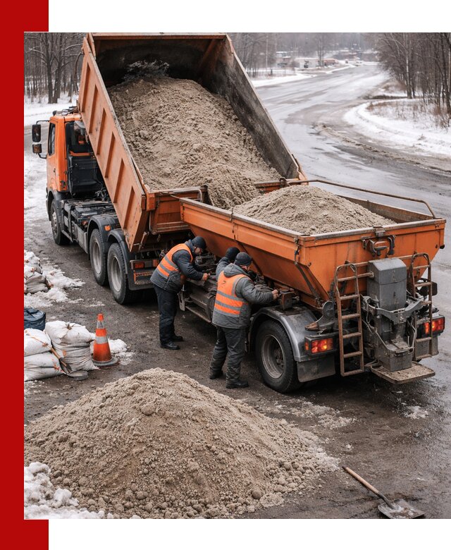 Поставка и вывоз пескосоля в Тюмени оптом и в розницу