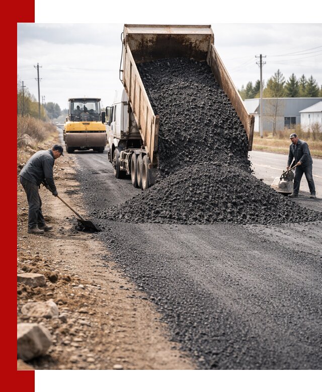 Асфальтовая крошка для дорог в Тюмени — поставка и доставка